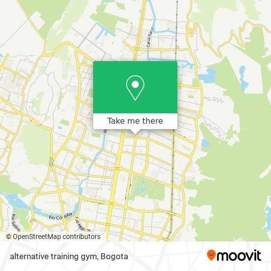 Mapa de alternative training gym