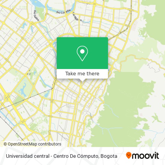 Universidad central - Centro De Cómputo map