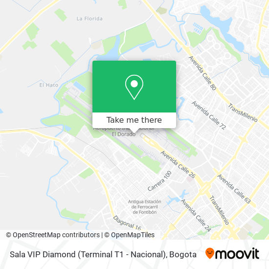 Sala VIP Diamond (Terminal T1 - Nacional) map