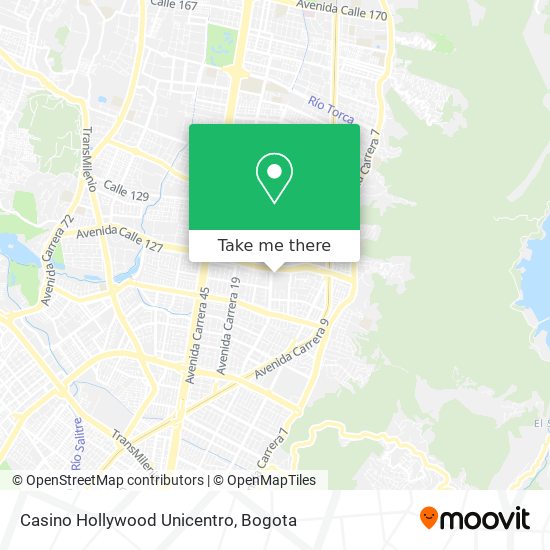 Casino Hollywood Unicentro map