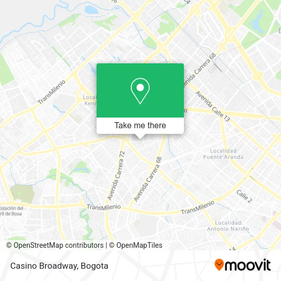 Mapa de Casino Broadway