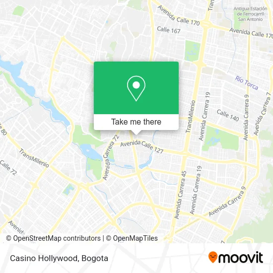 Mapa de Casino Hollywood