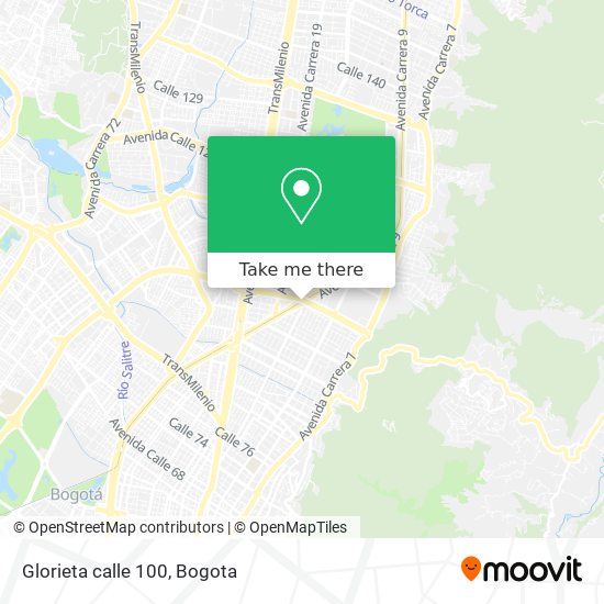 Glorieta calle 100 map