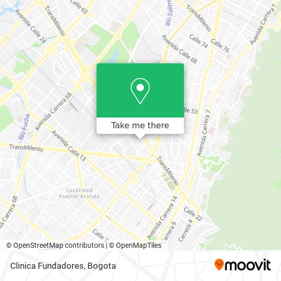 Clinica Fundadores map