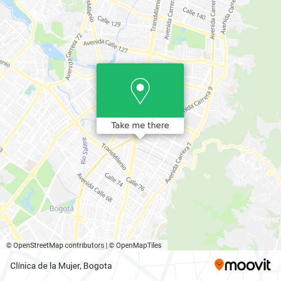 Mapa de Clínica de la Mujer