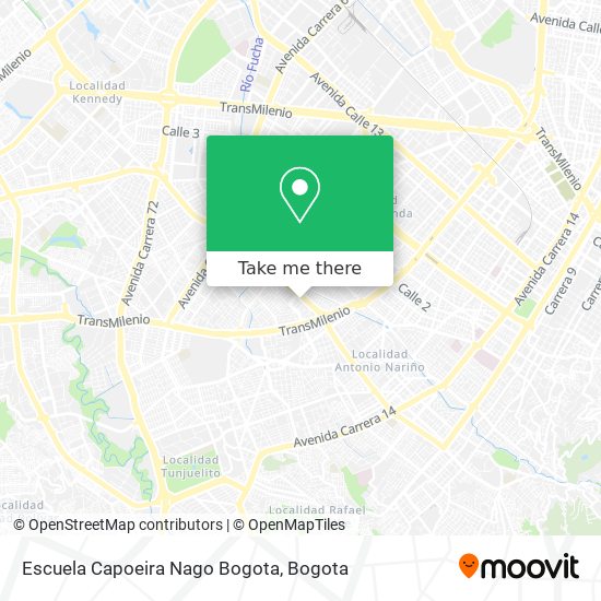 Escuela Capoeira Nago Bogota map