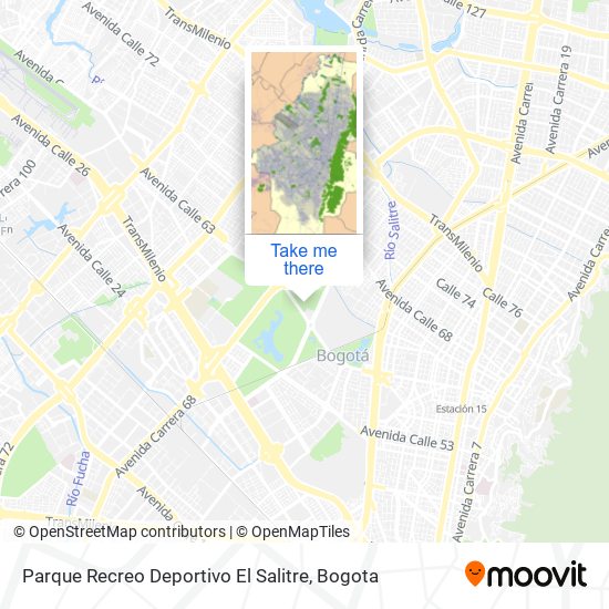 Parque Recreo Deportivo El Salitre map
