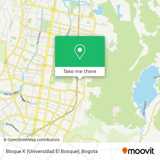 Bloque K (Universidad El Bosque) map
