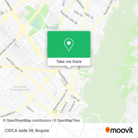 CIDCA sede 38 map