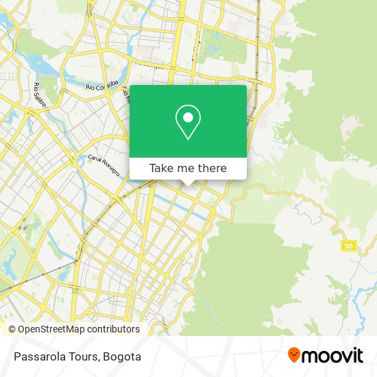 Passarola Tours map