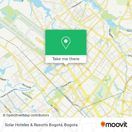 Solar Hoteles & Resorts Bogotá map