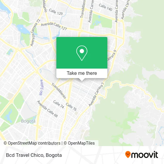 Bcd Travel Chico map