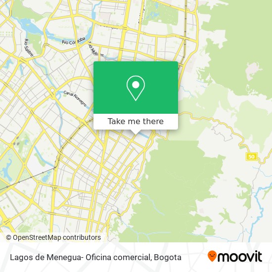 Lagos de Menegua- Oficina comercial map
