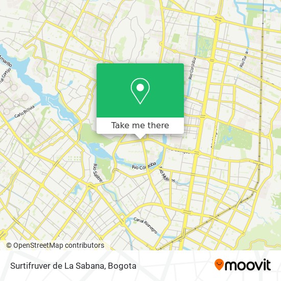 Surtifruver de La Sabana map