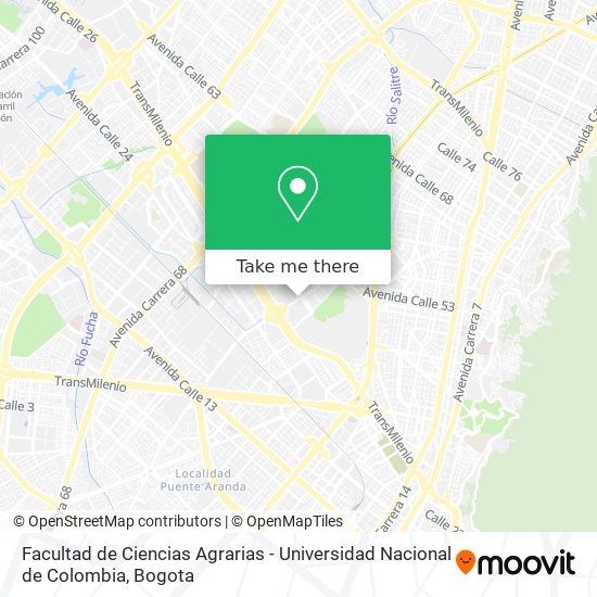 Facultad de Ciencias Agrarias - Universidad Nacional de Colombia map