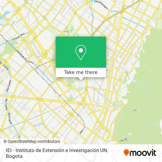 IEI - Instituto de Extensión e Investigación UN map