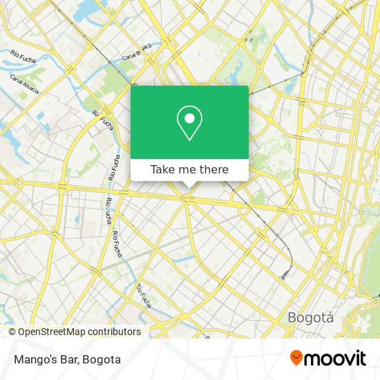 Mango's Bar map