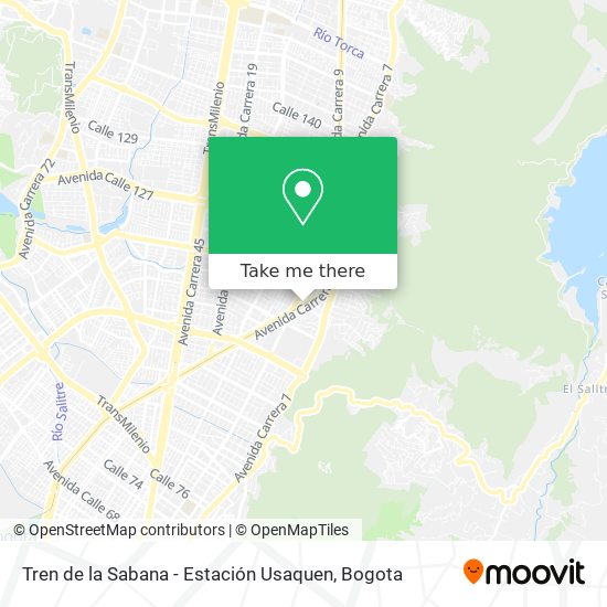 Tren de la Sabana - Estación Usaquen map