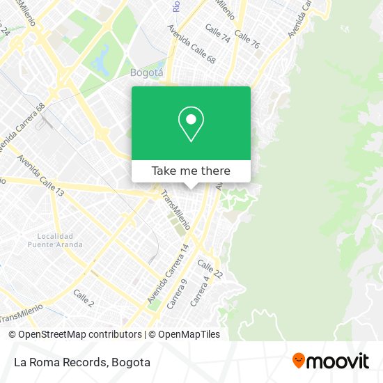 La Roma Records map