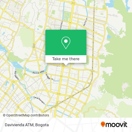 Davivienda ATM map