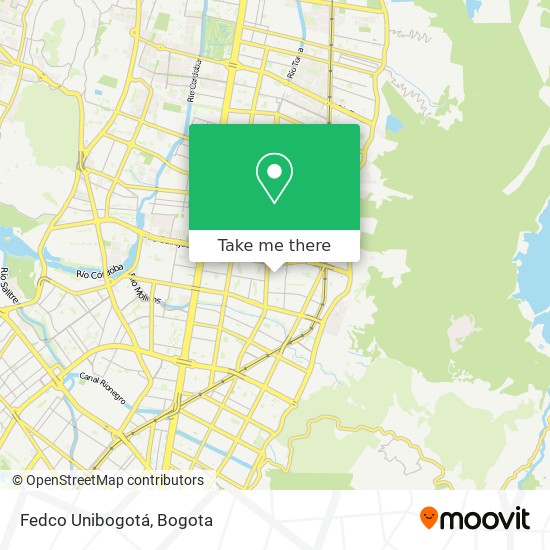 Fedco Unibogotá map