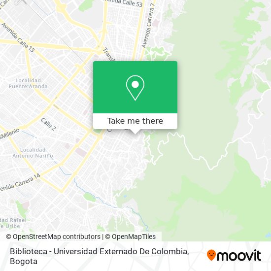Biblioteca - Universidad Externado De Colombia map