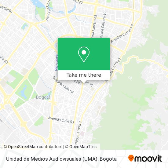 Unidad de Medios Audiovisuales (UMA) map