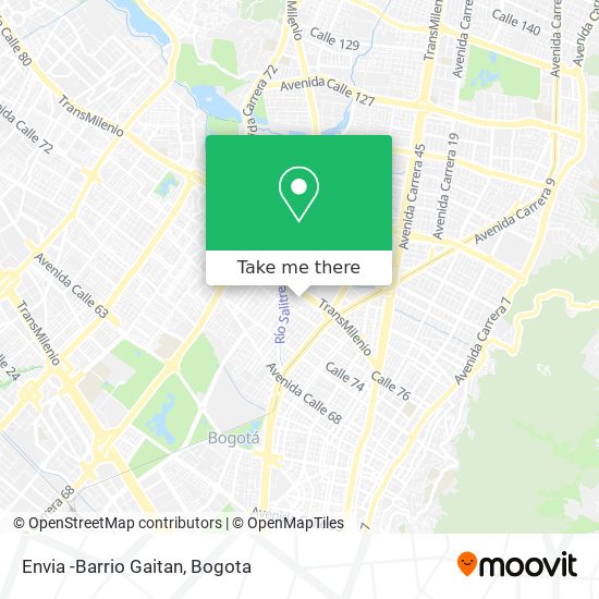 Envia -Barrio Gaitan map