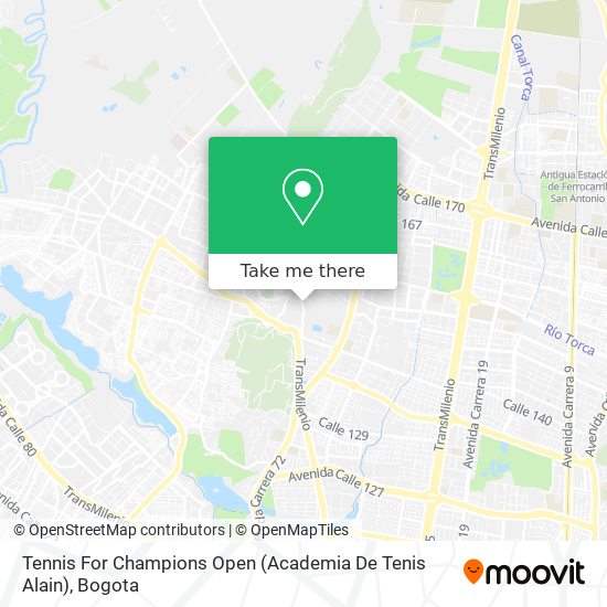 Tennis For Champions Open (Academia De Tenis Alain) map
