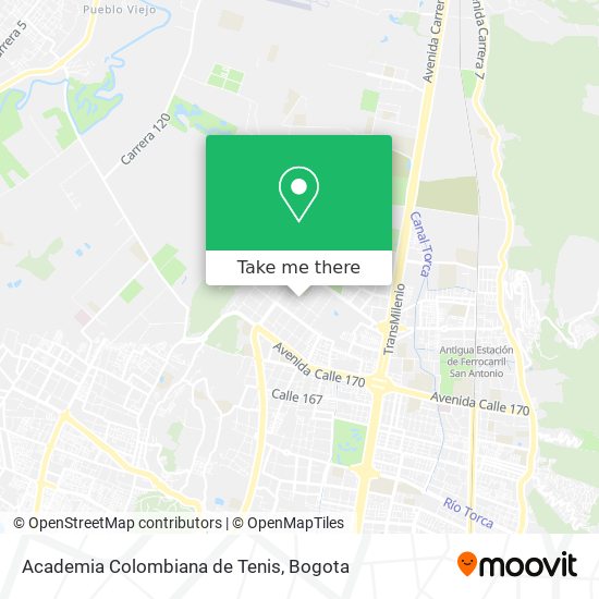 Academia Colombiana de Tenis map