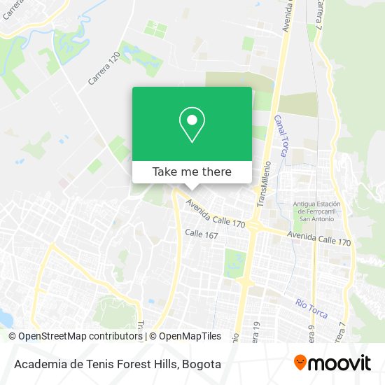 Academia de Tenis Forest Hills map