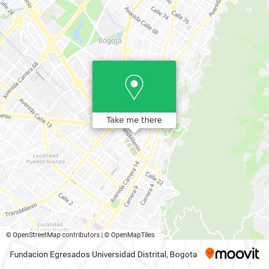 Fundacion Egresados Universidad Distrital map