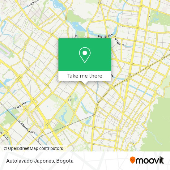 Autolavado Japonés map