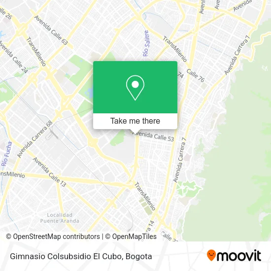 Mapa de Gimnasio Colsubsidio El Cubo