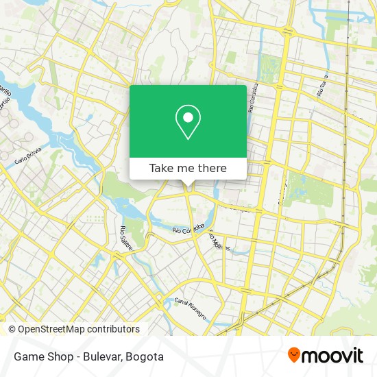 Game Shop - Bulevar map