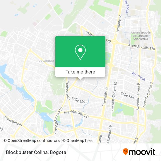 Blockbuster Colina map