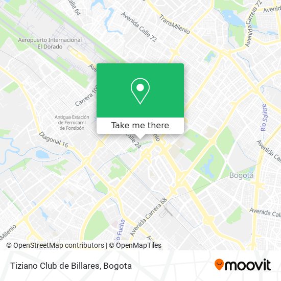 Mapa de Tiziano Club de Billares