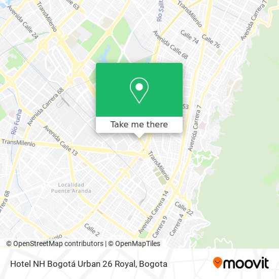 Hotel NH Bogotá Urban 26 Royal map