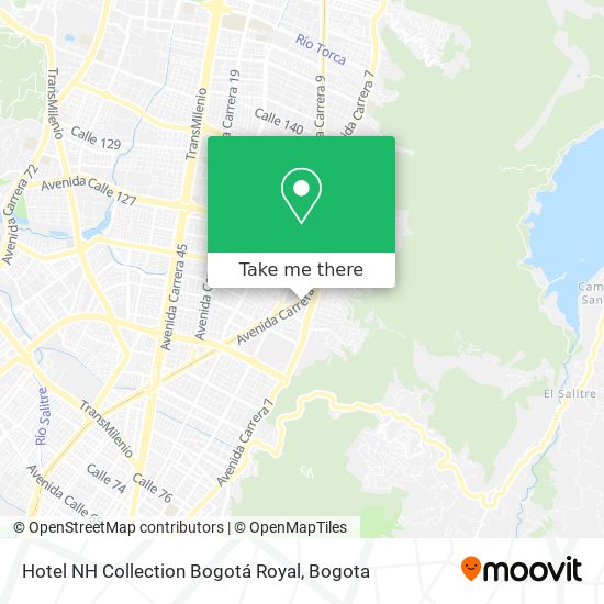 Hotel NH Collection Bogotá Royal map