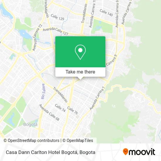 Casa Dann Carlton Hotel Bogotá map