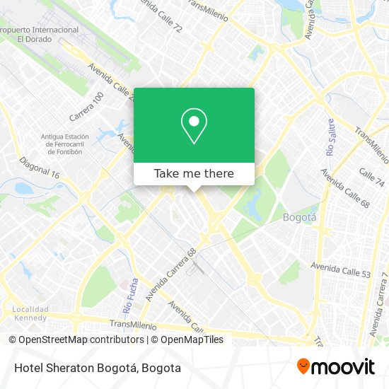 Hotel Sheraton Bogotá map