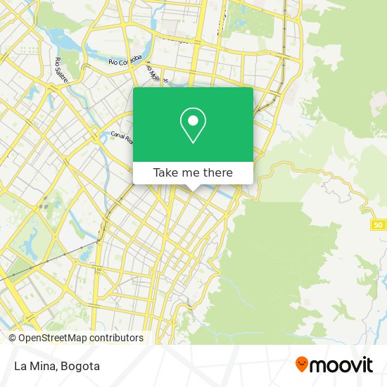La Mina map