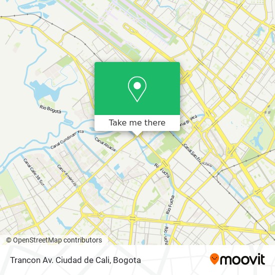 Mapa de Trancon Av. Ciudad de Cali