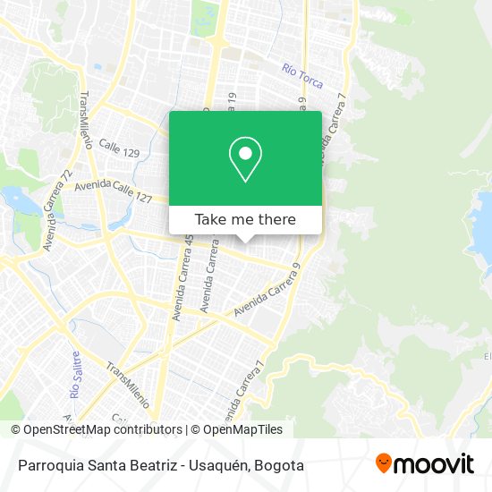 Mapa de Parroquia Santa Beatriz - Usaquén