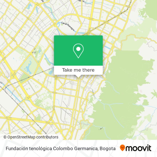 Fundación tenológica Colombo Germanica map