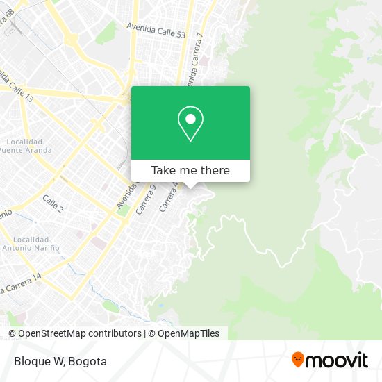 Mapa de Bloque W