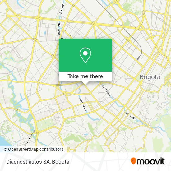Diagnostiautos SA map