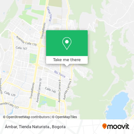 Ámbar, Tienda Naturista. map