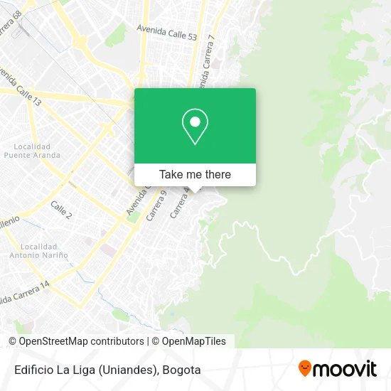 Edificio La Liga (Uniandes) map