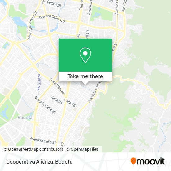 Mapa de Cooperativa Alianza